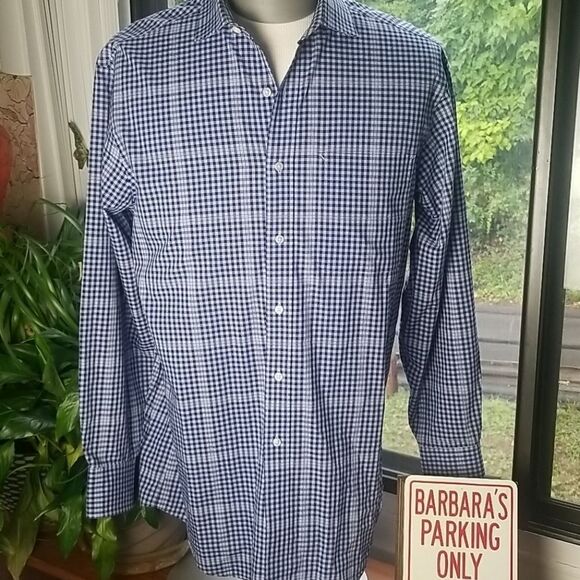 COPY - TOMMY HILFIGER LONG SLEEVE BUTTON UP- SZ 32-33 - Picture 1 of 4